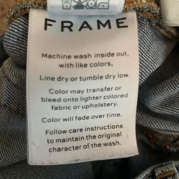 Frame Denim Men's Size 33x32 L'Homme Slim Jeans in Channel Place Wash Zip Fly - Picture 5 of 6